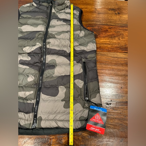 NWT! Columbia Omini Heat Stone Green Mod Camo Print Powder Lite™ Vest Men Size S - Picture 14 of 15